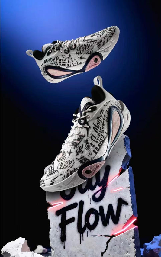 Way of Wade DLo 1 Jay Flow D'Angelo Russell JAY FLOW コラボ バスケットボールシューズ ホワイト ブラック 側面