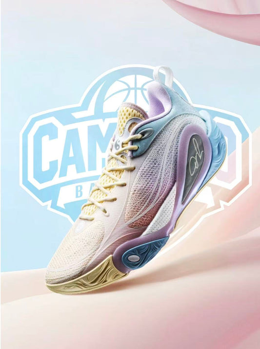 Way of Wade DLo 1 Camp D'Angelo Russell バスケットボールシューズ クリーム ピンク ライトブルー ラベンダー 側面