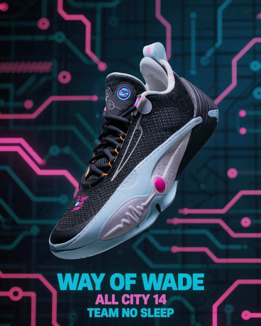 Wade All City 14 Team No Sleep ドウェイン・ウェイド バスケットボールシューズ ブラック グリーン