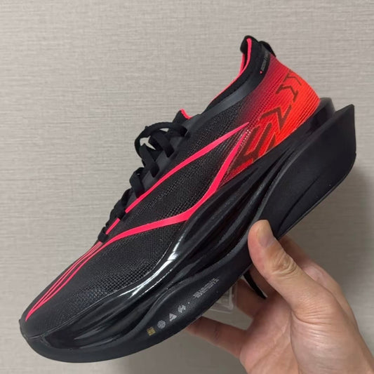 リーニン 飛電6 FEIDIAN 6 ELITE Black Red 着用 ブラック レッド マラソン ランニング