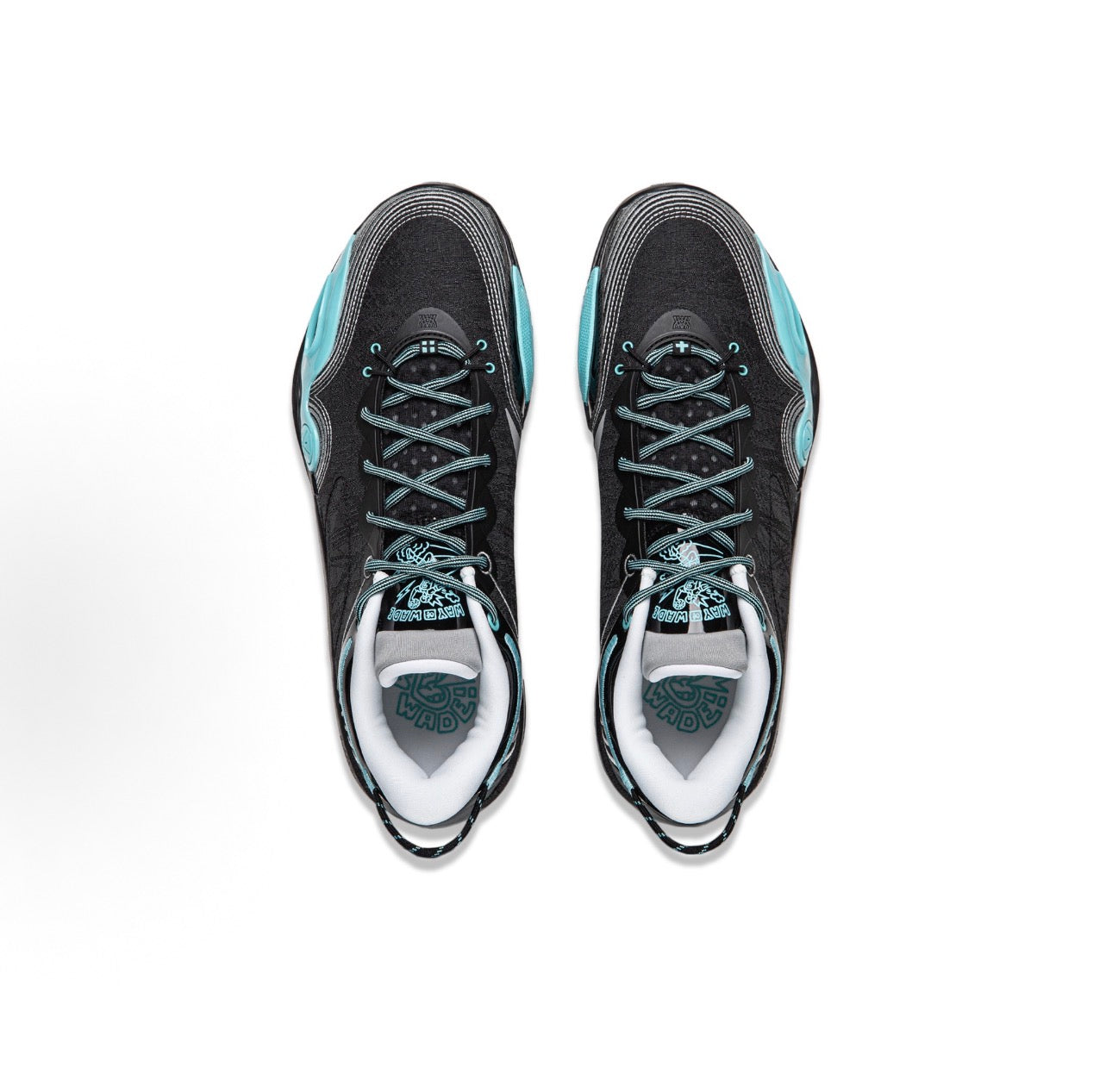 Li-Ning Wade All City 14 ENCORE Speeding 上面 トップビュー ターコイズ ブラック