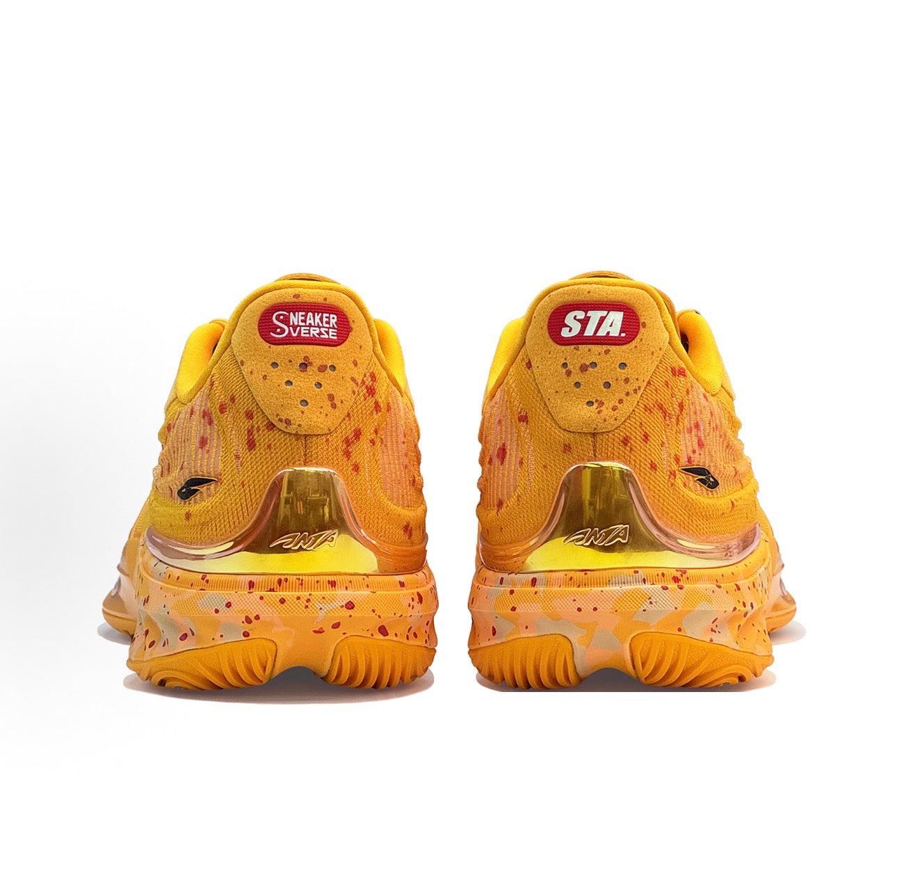 ANTA SNEAKERVERSE Eclosion Type 2 LATTICE Yellow Blood 背面ヒールペア