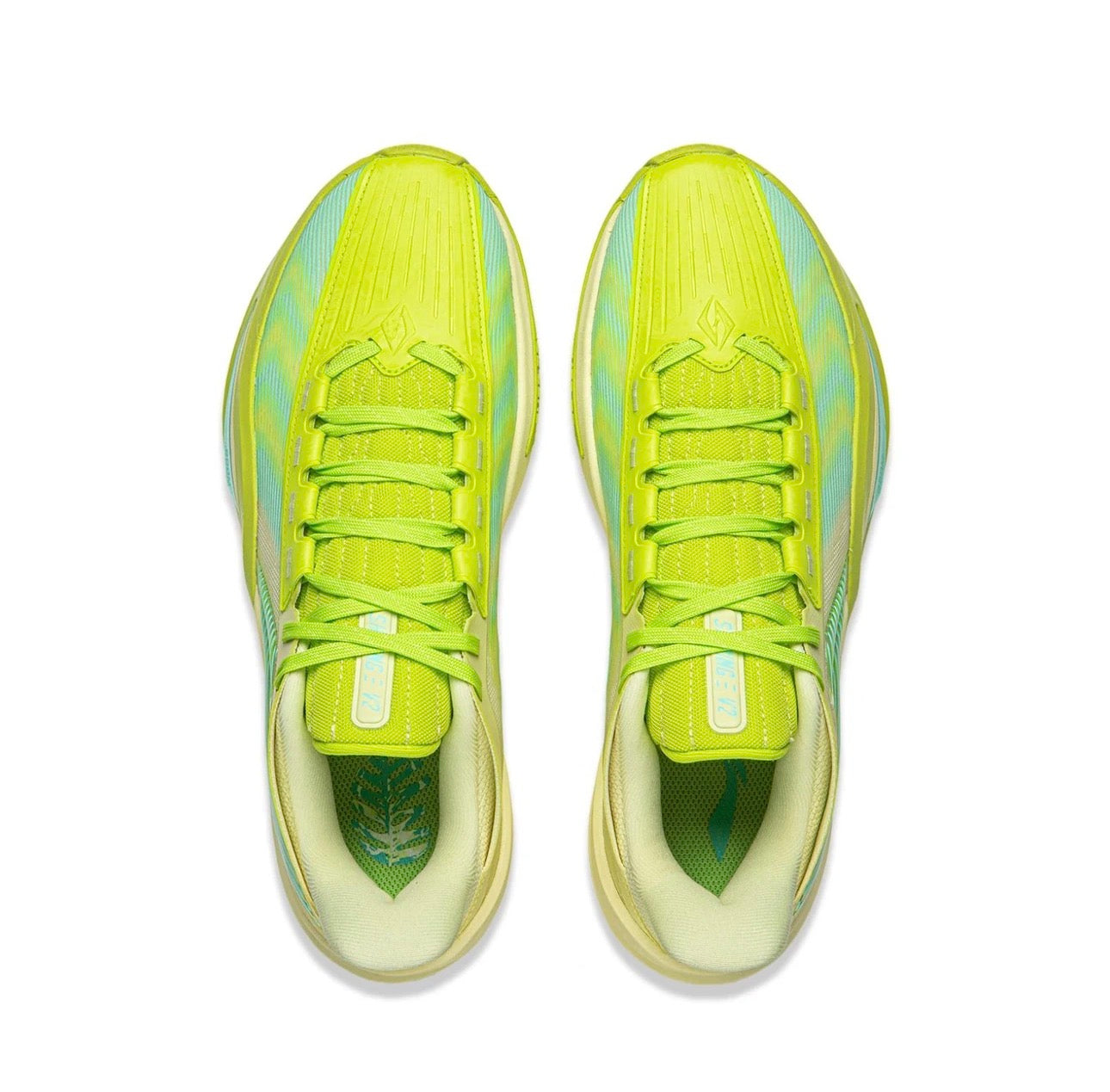 LI-NING Shining 3 V2 Green 上から見たペア