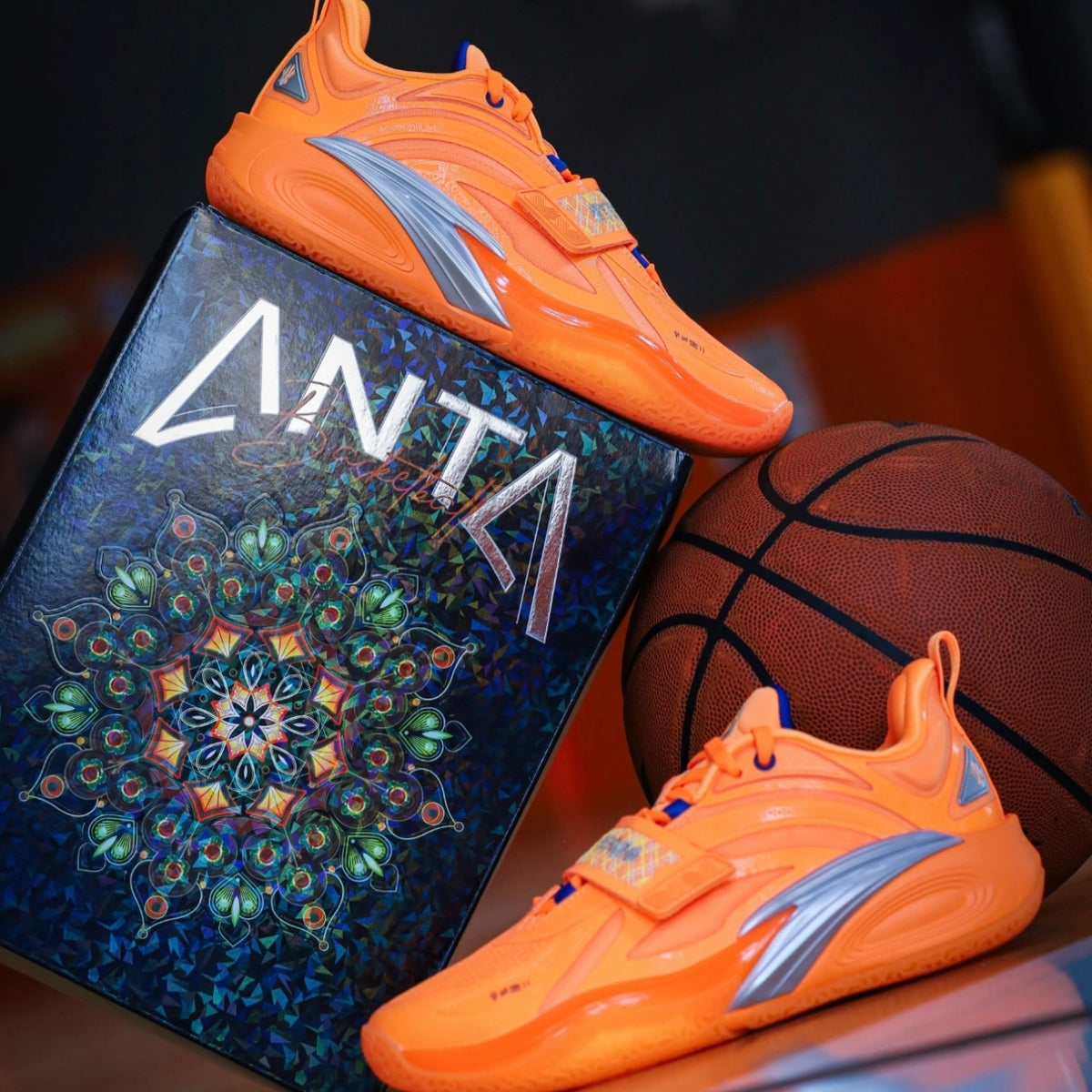ANTA KAI 1 方塊 Diamonds オレンジ シルバー 実物イメージ ボックス