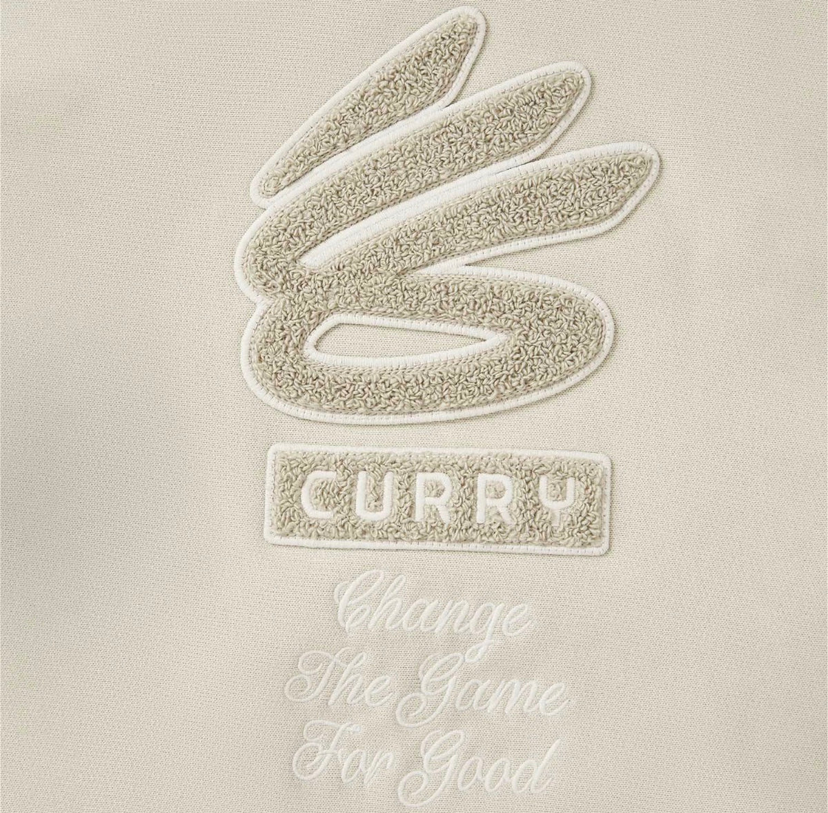 リーニン カリー ジャケット「ベージュ」CURRY ロゴのアップ