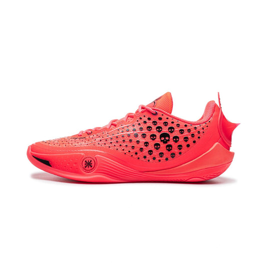 LI-NING Wade 808 6 Ultra「Fear」レッド×ブラック ドクロ柄 側面ペア