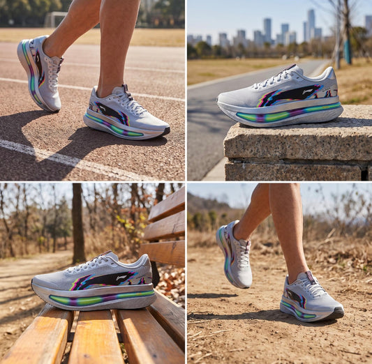 Li-Ning Red Hare 9 Ultra Gray/Multicolor グレー 着用イメージ