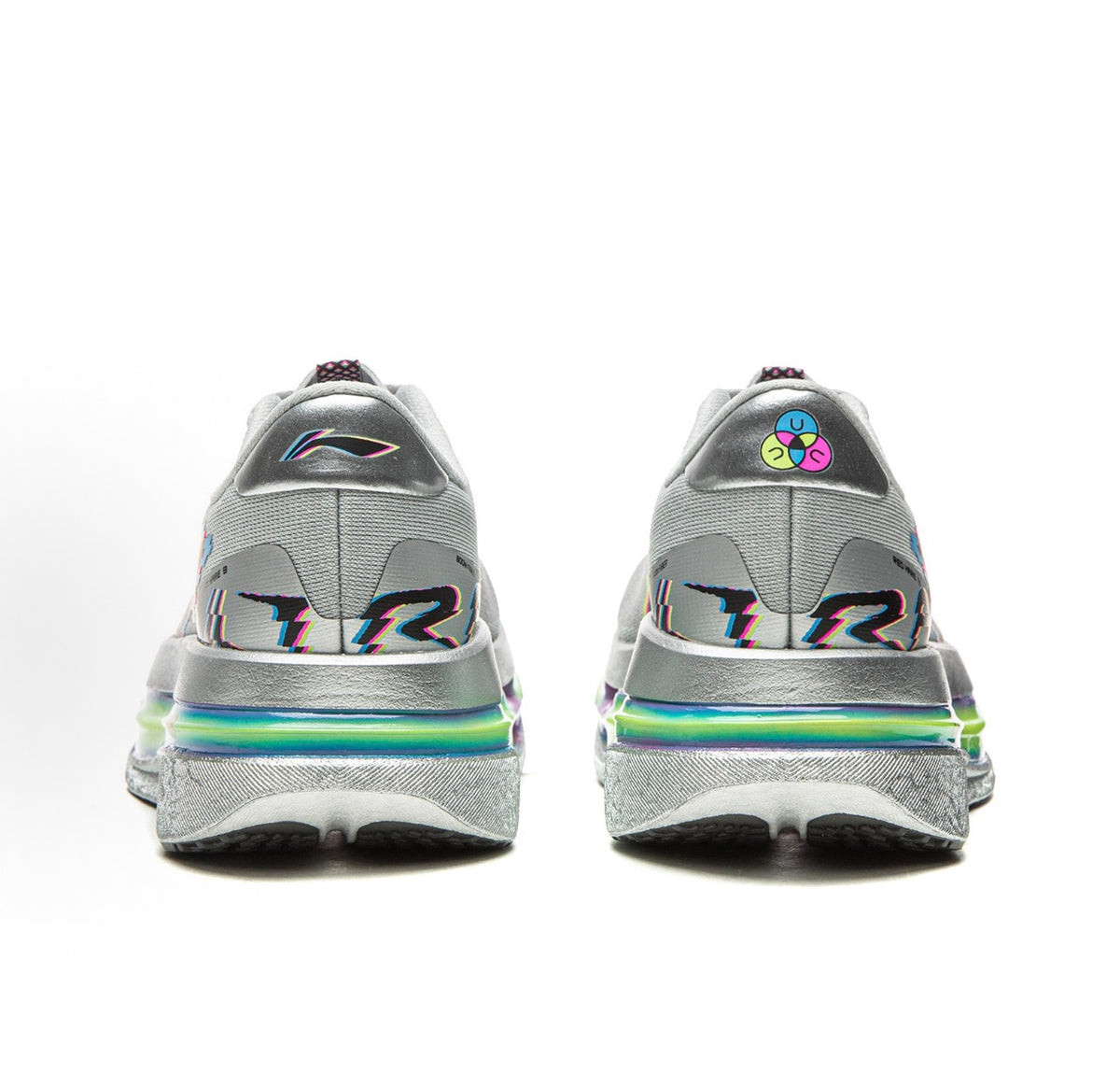 Li-Ning Red Hare 9 Ultra Gray/Multicolor グレー 背面ヒールペア