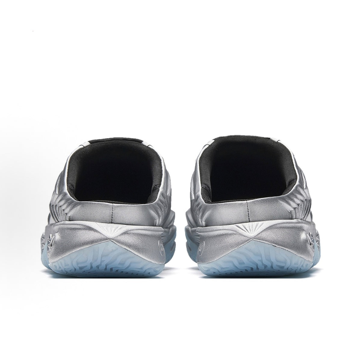 ANTA KAI 2 Mules Silver Black シルバー ブラック 背面ヒールペア