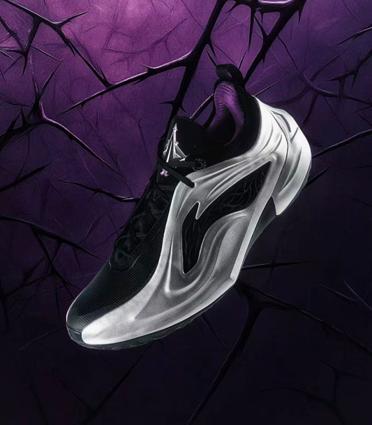 Li-Ning JB4 Thorns ジミー・バトラー バスケットボールシューズ シルバー ブラック パープル 側面