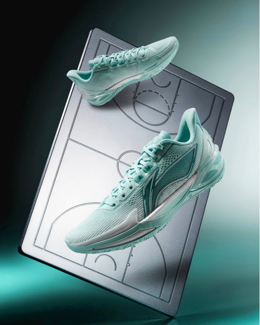 Li-Ning Liren 6 V2 Sky バスケットボールシューズ スカイブルー ホワイト 側面