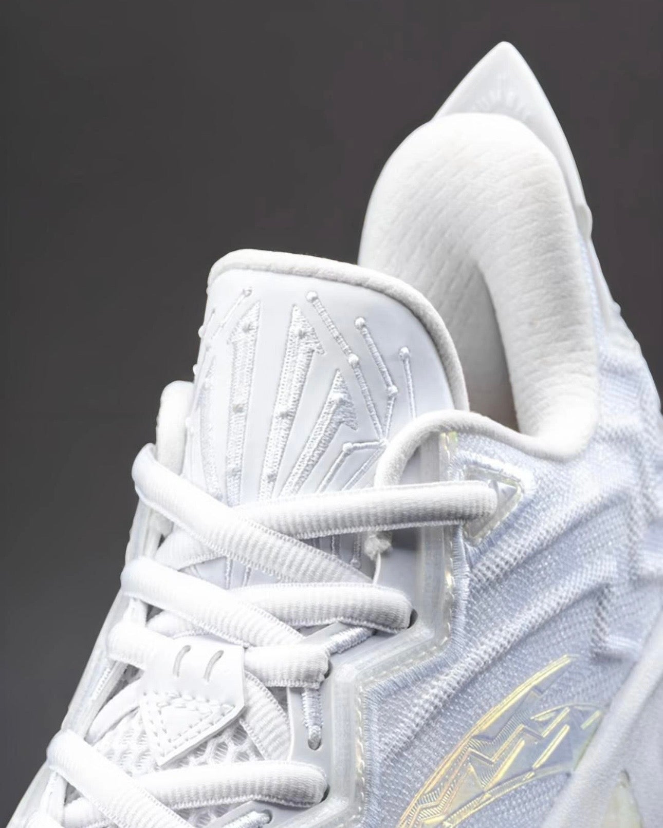 ANTA KAI 2 White Phantom アイシーシルバー ロゴ タン スティール 接写