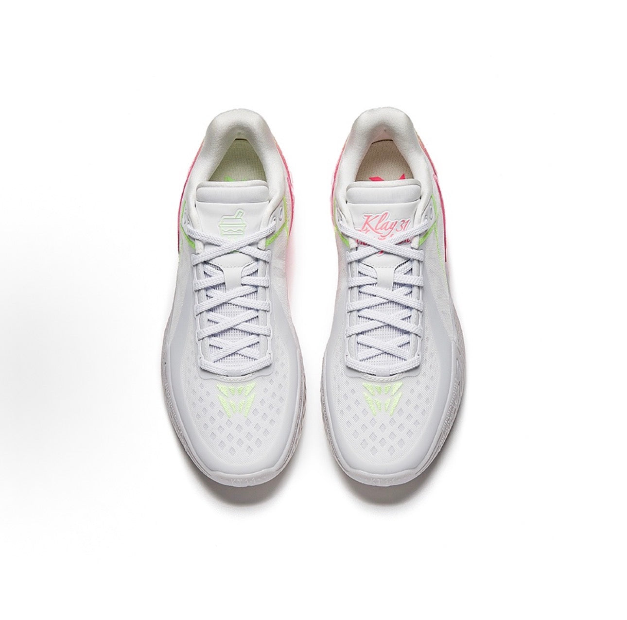 ANTA KT11 Summer Edition 正面 ホワイト ピンク グリーン ローカット