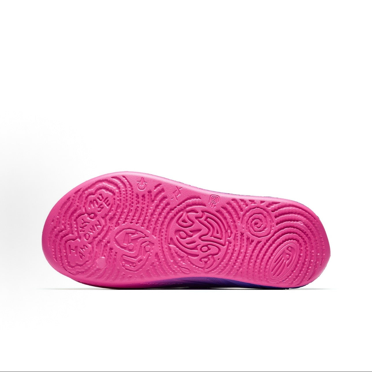 ANTA HELA SLIDE 2 Pink Purple EVAアウトソール グリップパターン パープル