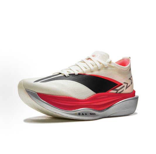 リーニン 飛電6 FEIDIAN 6 ELITE White Red 大迫傑 着用 マラソン日本新記録 ランニングシューズ 側面