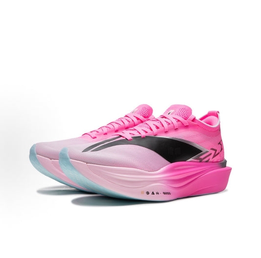 リーニン 飛電6 FEIDIAN 6 ELITE Pink 大迫傑 着用シリーズ ランニングシューズ ホットピンク ラベンダー ブラック 側面