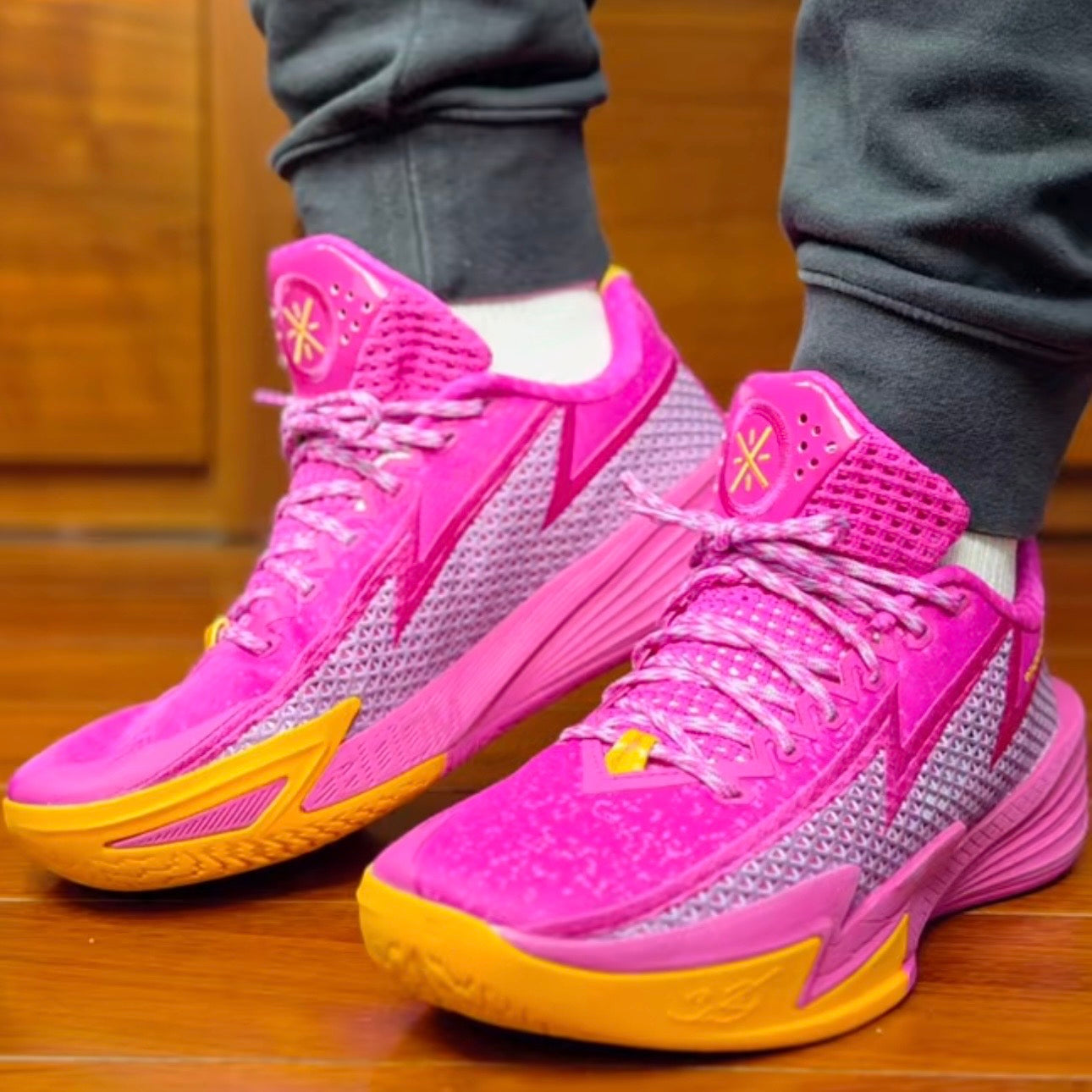 Wade Flash 2 Afterglow 着用 マゼンタ パープル バッシュ コート