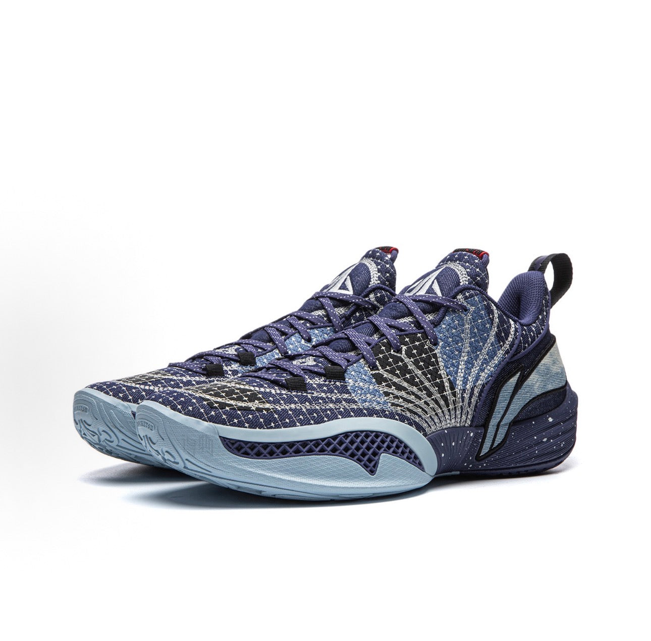 Li-Ning JB Buckets 2 Ranger Cowboy ネイビー×ライトブルー 側面
