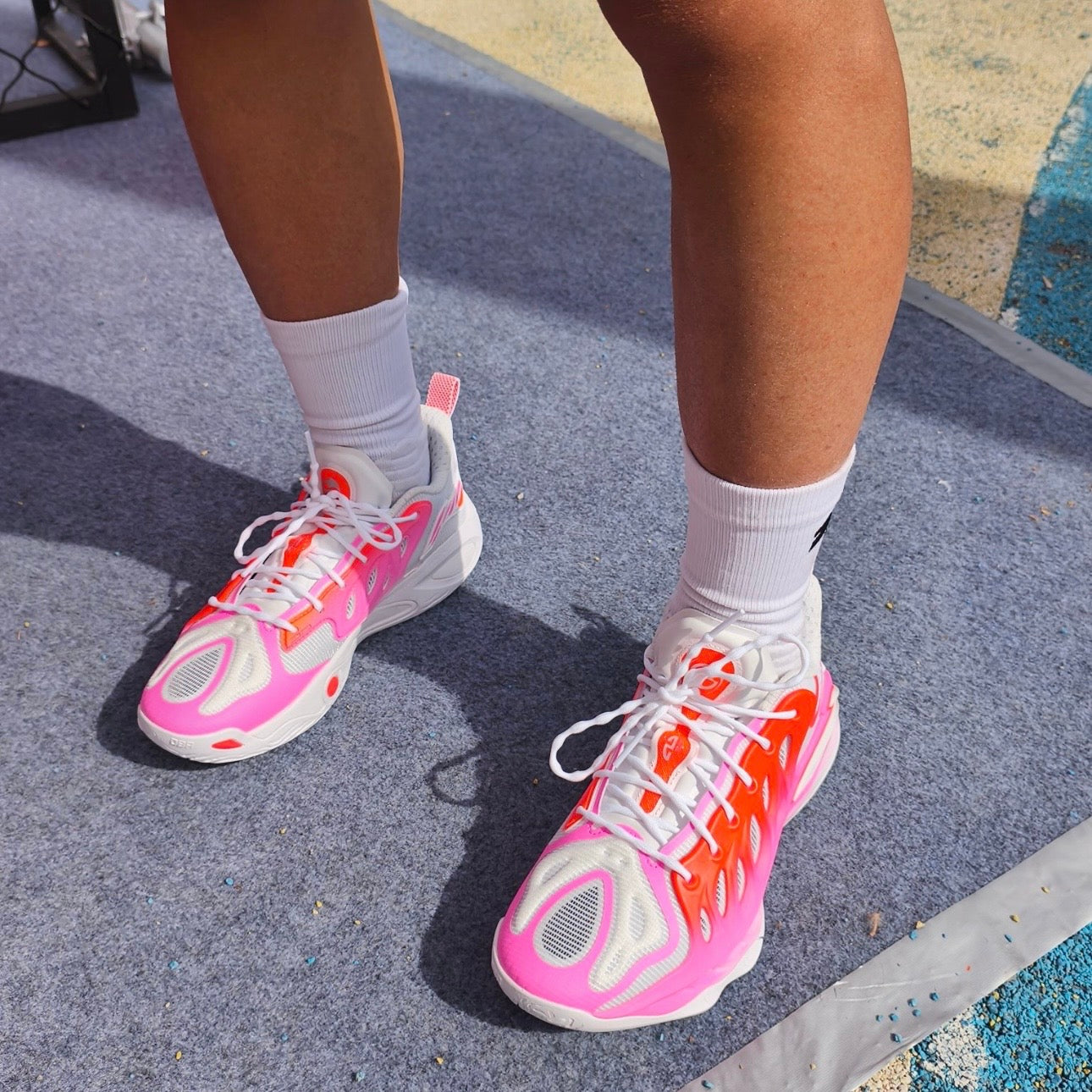 Li-Ning BadFive Hunting 2 Super 着用 コート ピンク