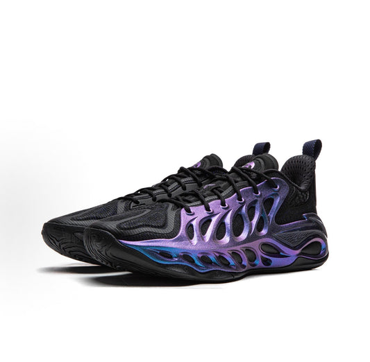 Li-Ning BadFive Hunting 2 Super ブラック×パープル×ブルー イリデッセント 側面