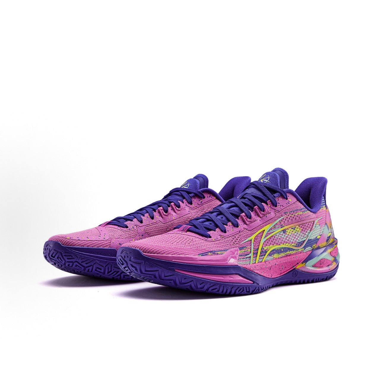 Li-Ning LiRen 6 V2 Down ピンク×パープル 側面