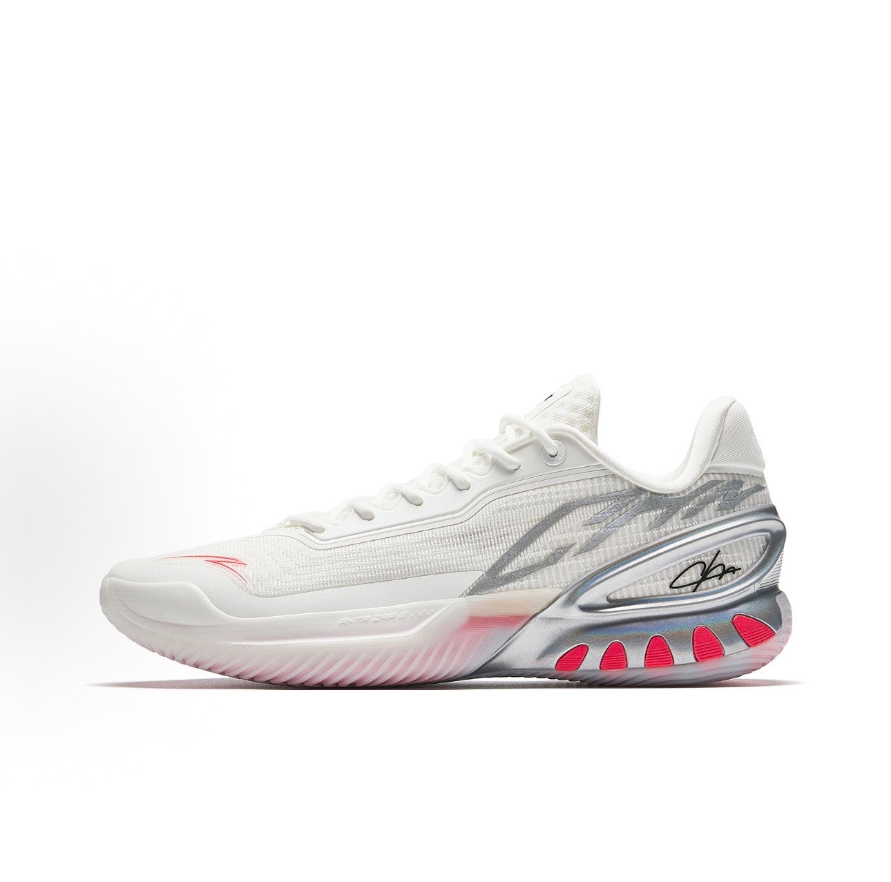 ANTA ZAP 3 White Red ホワイト×シルバー×レッド 側面
