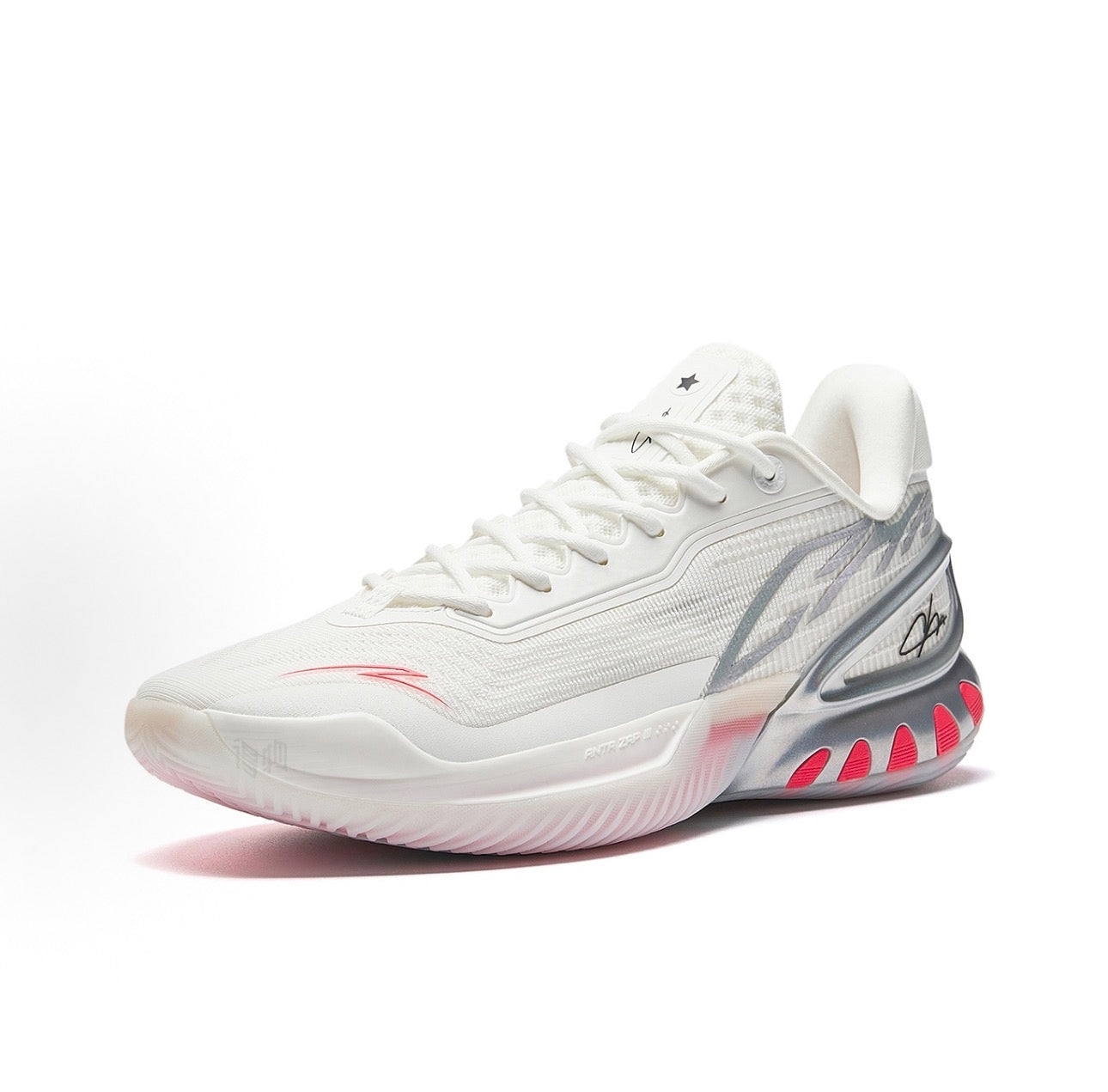 アンタ ZAP 3 White Red ホワイト 正面