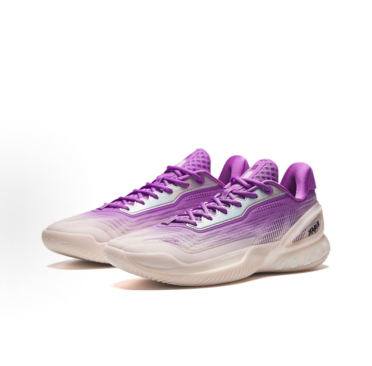 ANTA ZAP 3 White Purple クリーム×パープル グラデーション 側面