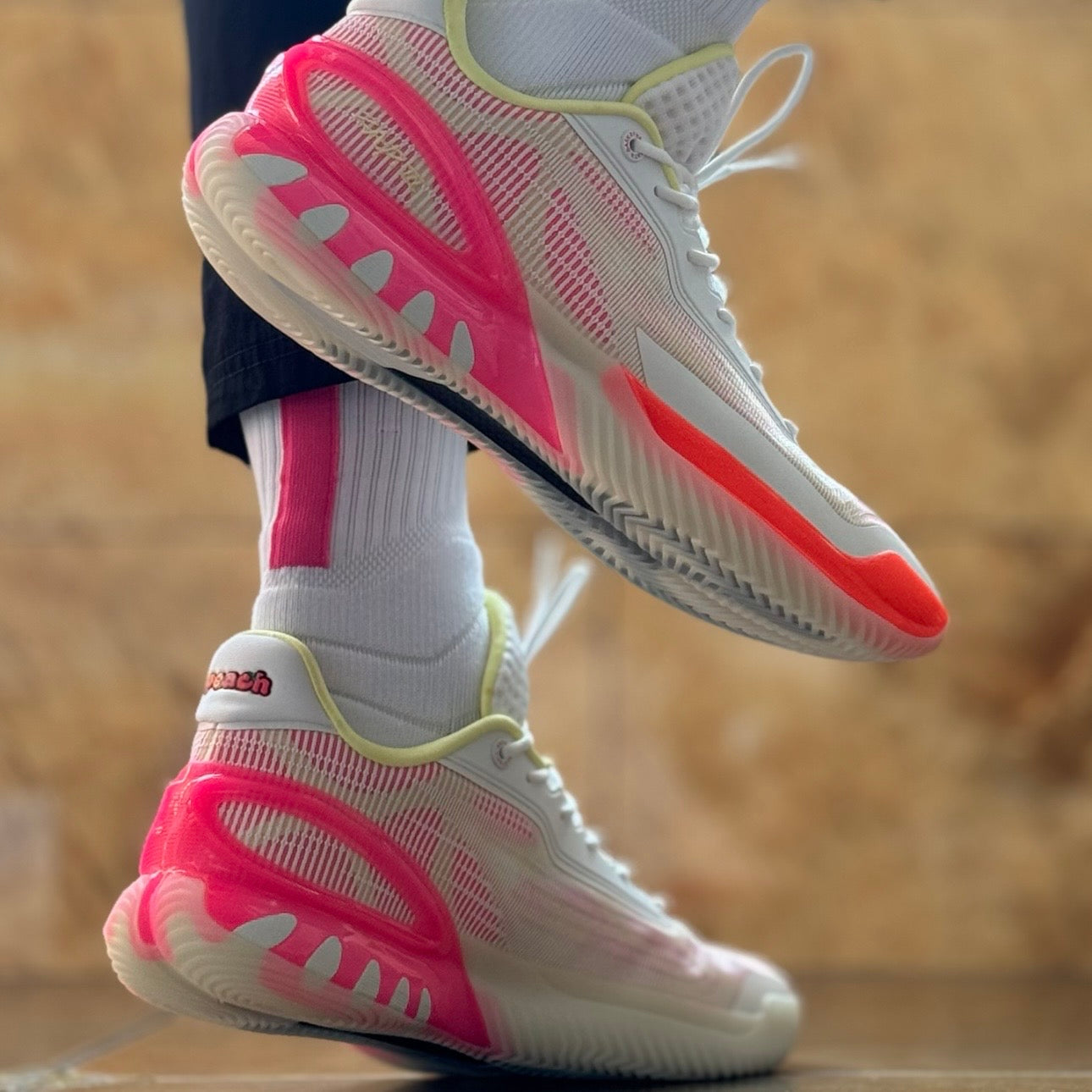 ANTA ZAP 3 Pink Orange 着用 コート ピンク×オレンジ