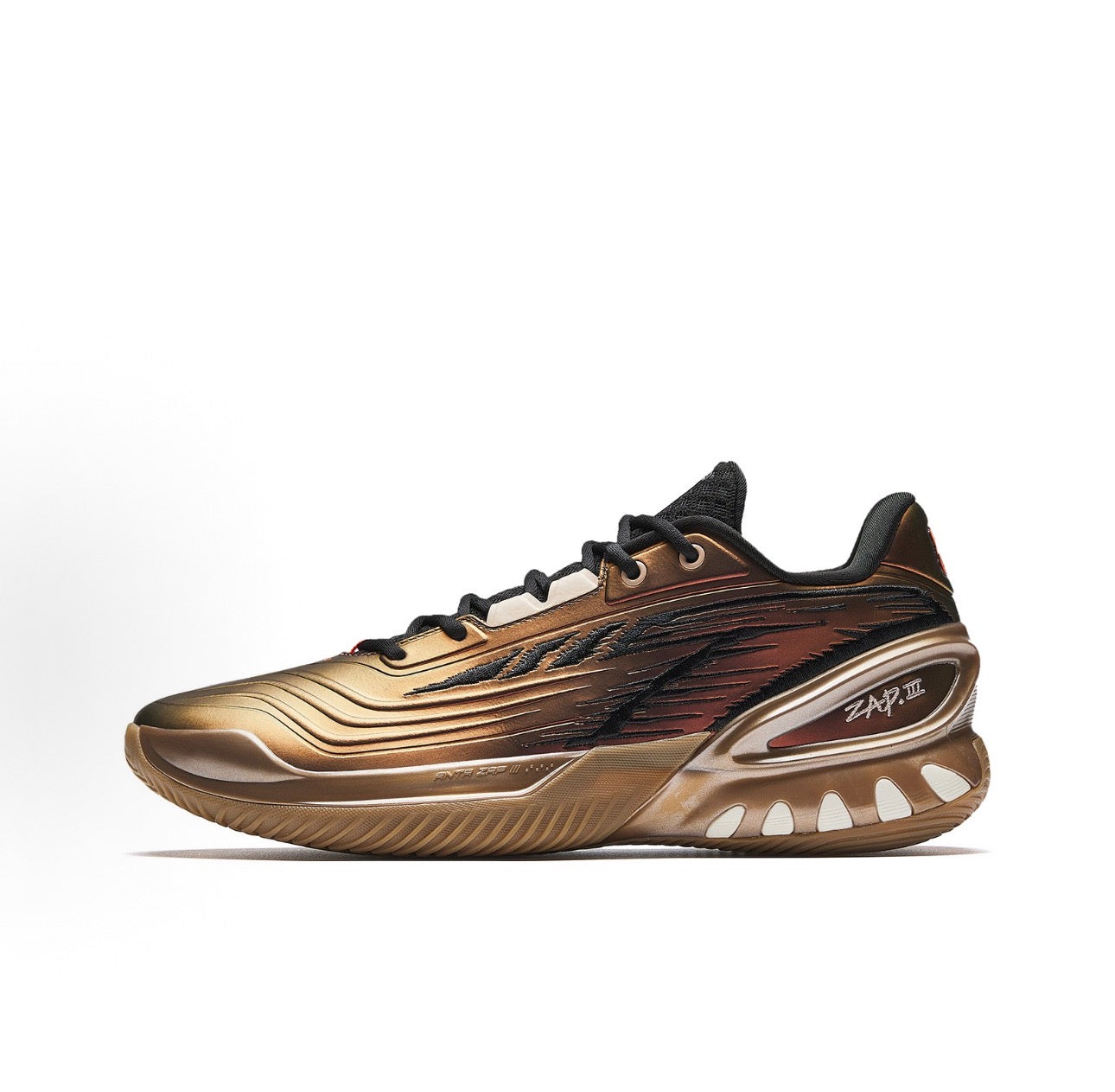 ANTA ZAP 3 Gold メタリックゴールド×ブラック 側面