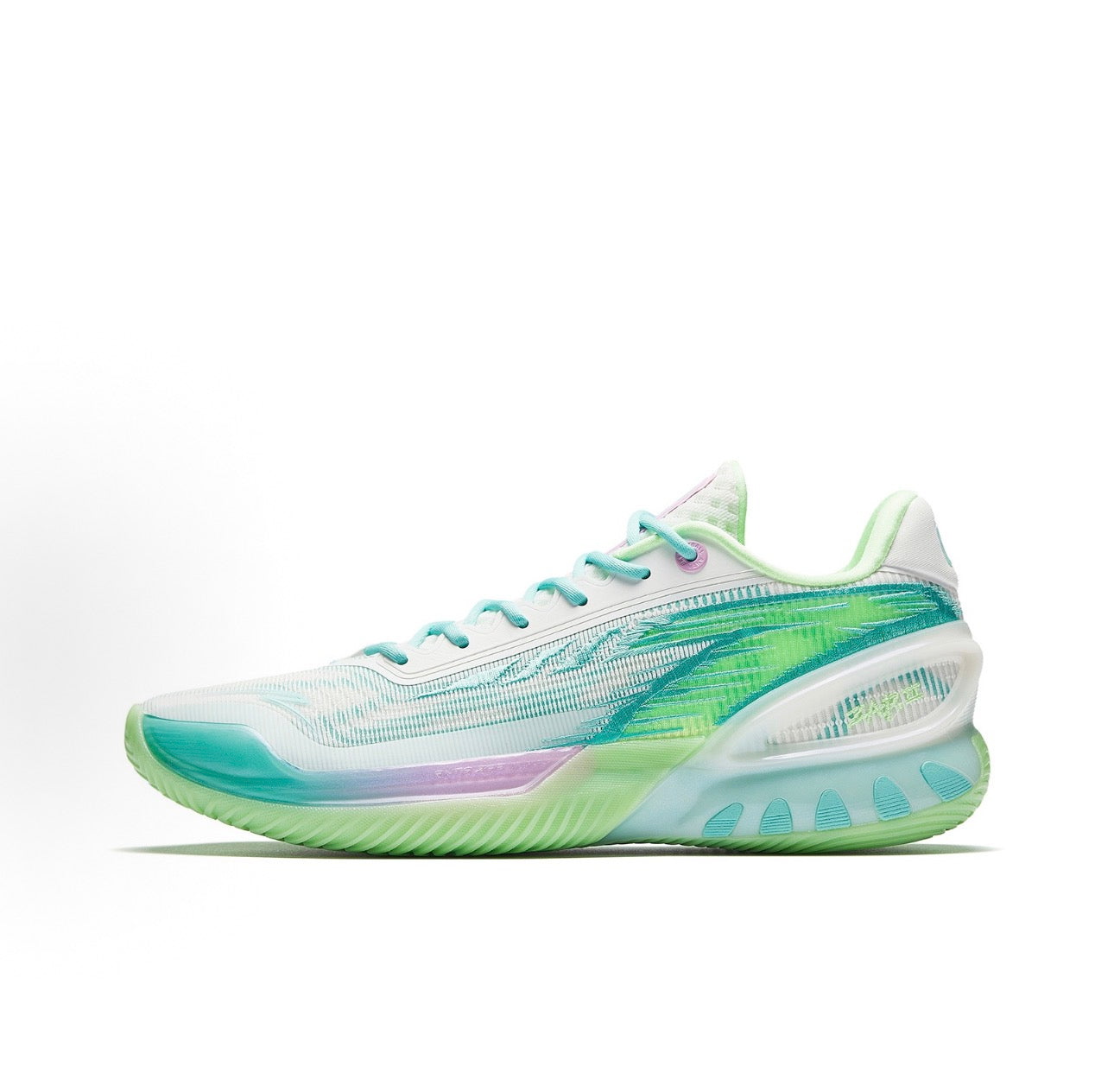 ANTA ZAP 3 White Green 緑波 ホワイト×ミントグリーン 側面