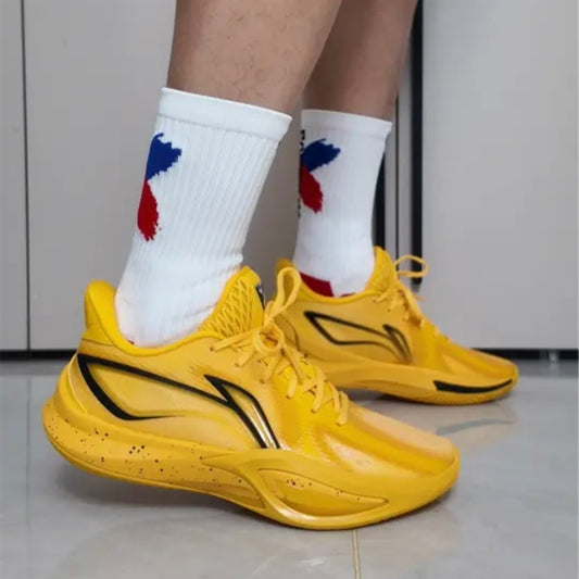 Li-Ning Shining 3 Yellow 着用 コート イエロー