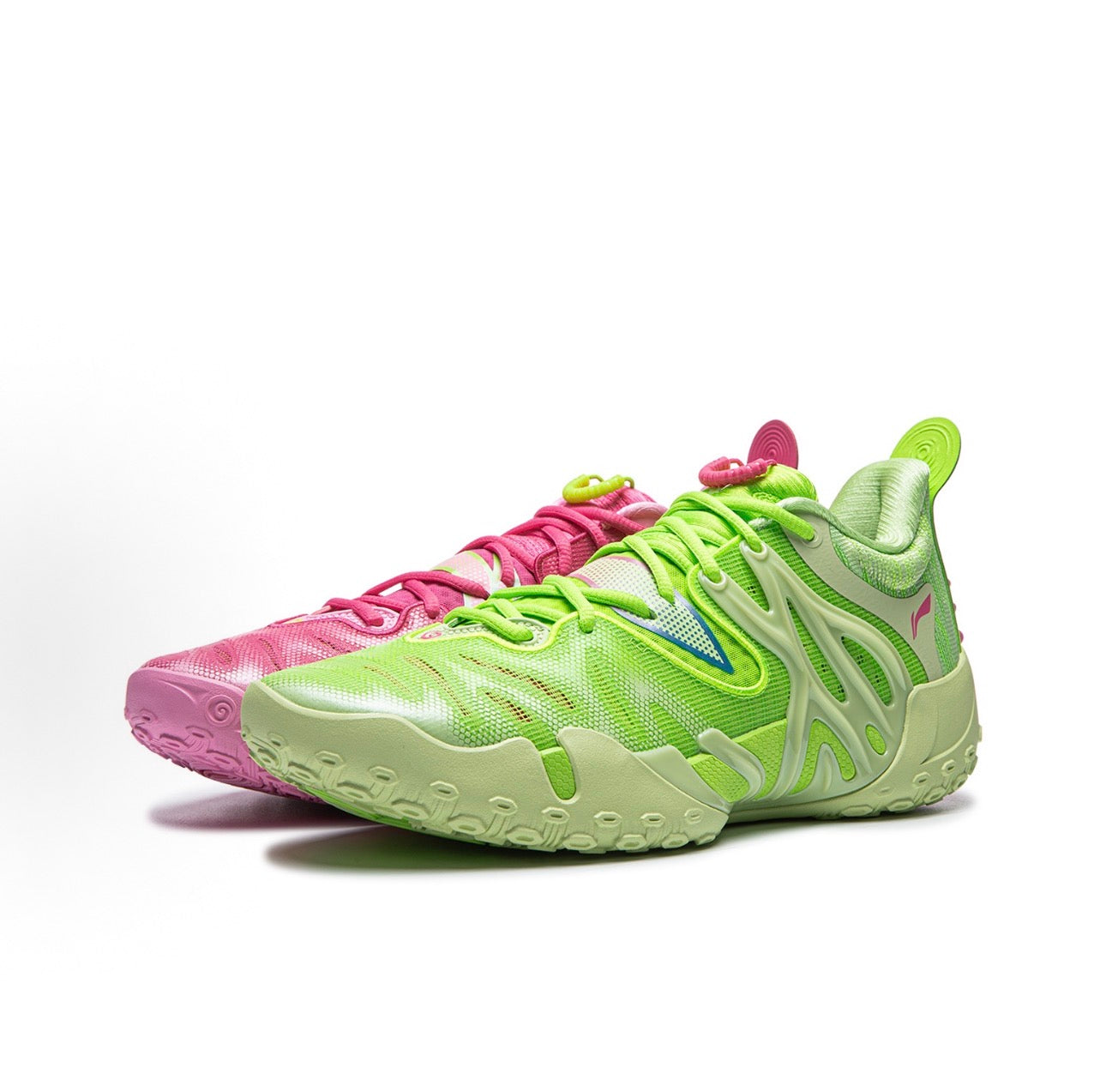 Li-Ning BadFive 6 Mismatch Pink Green 斜め上