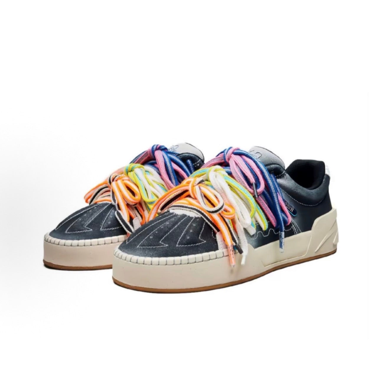 ANTA Hélà Style Roots Brown スエード マルチカラーレース 両足