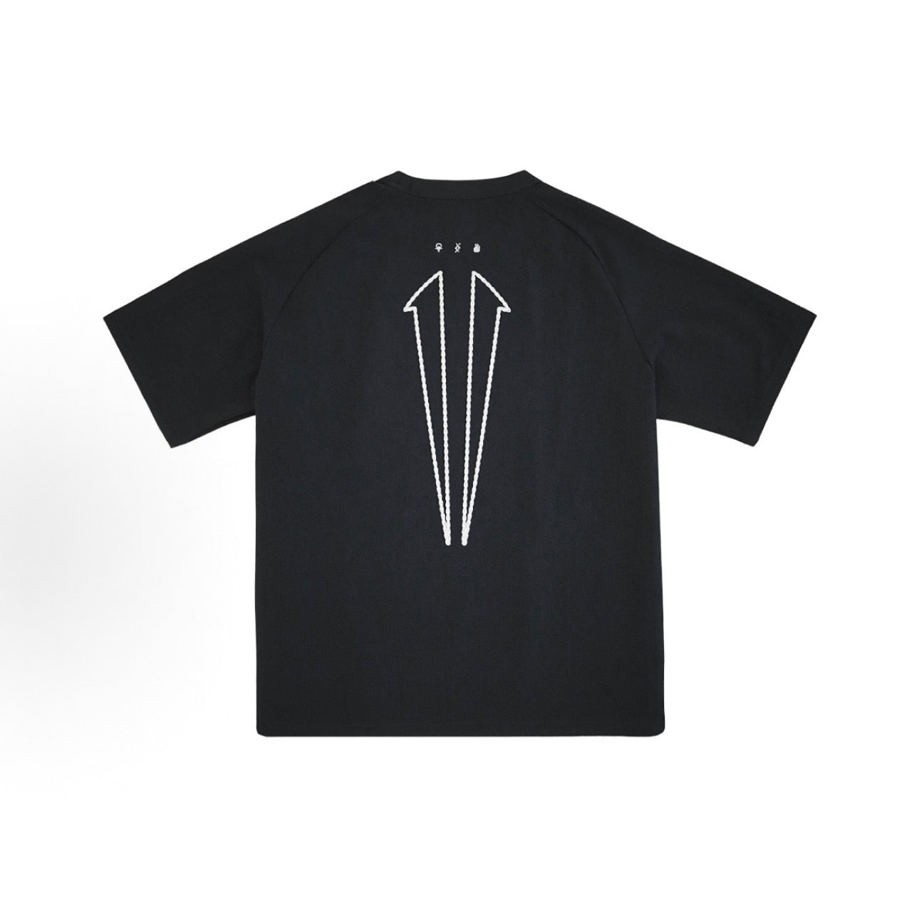 ANTA KAI Tシャツ ブラック バックグラフィック 背面