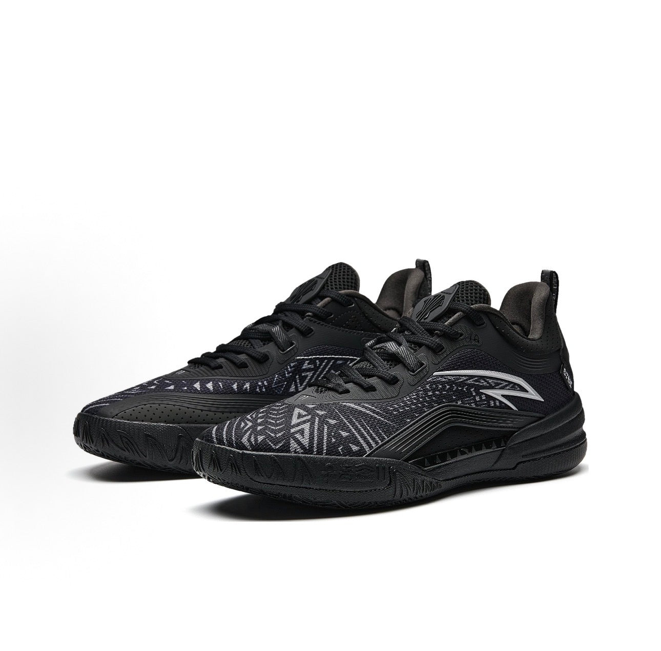 アンタ KAI 1 TEAM Black/Gray 部族紋様 両足 正面