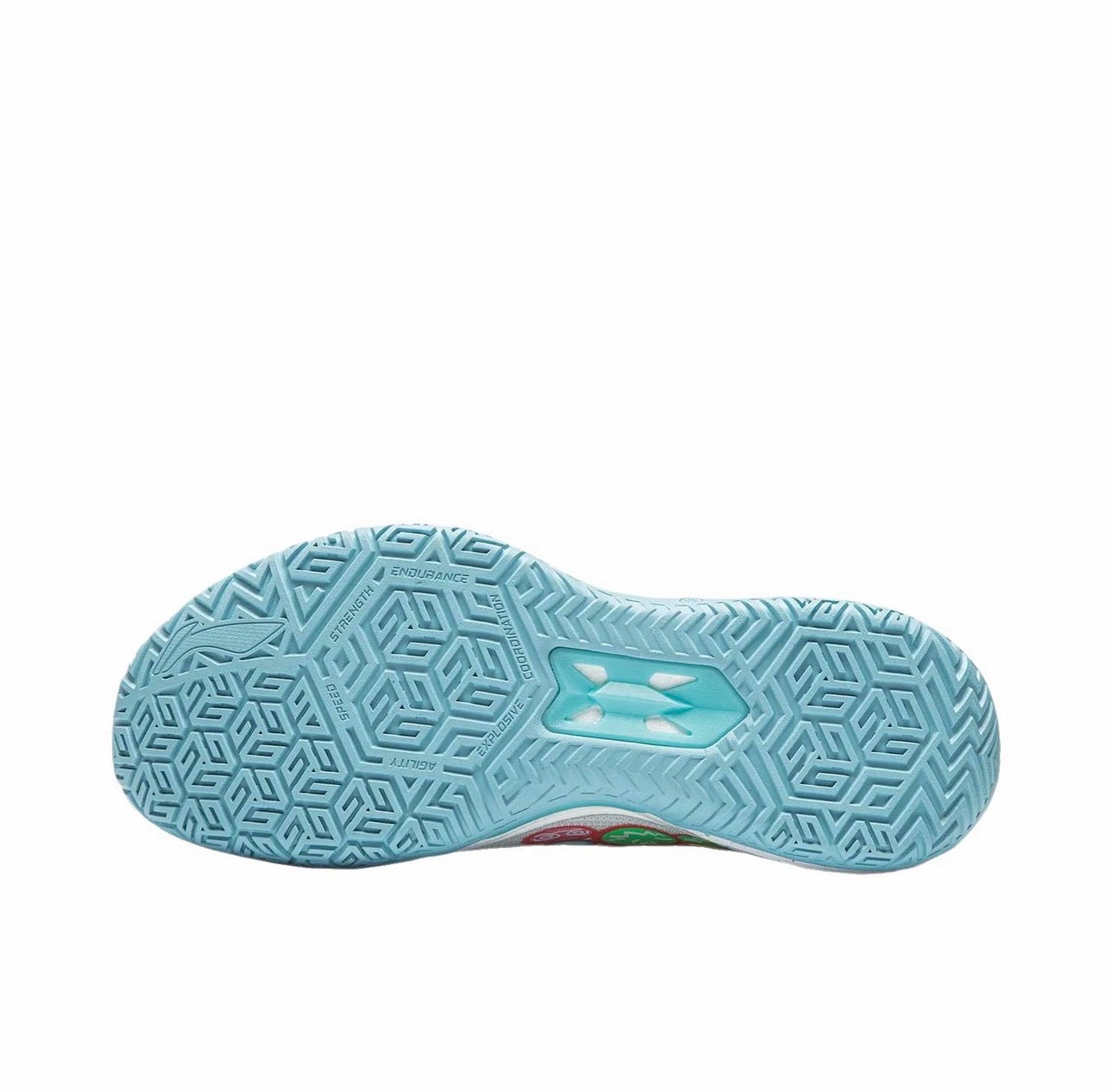 Li-Ning Liren 6 V2 E Person アウトソール TUFF RB スカイブルー 底面
