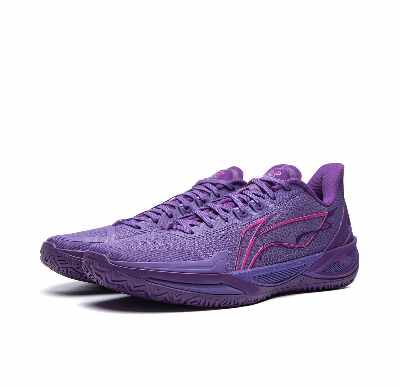 Li-Ning Liren 6 V2 Moon ディープパープル ピンク 斜め前方
