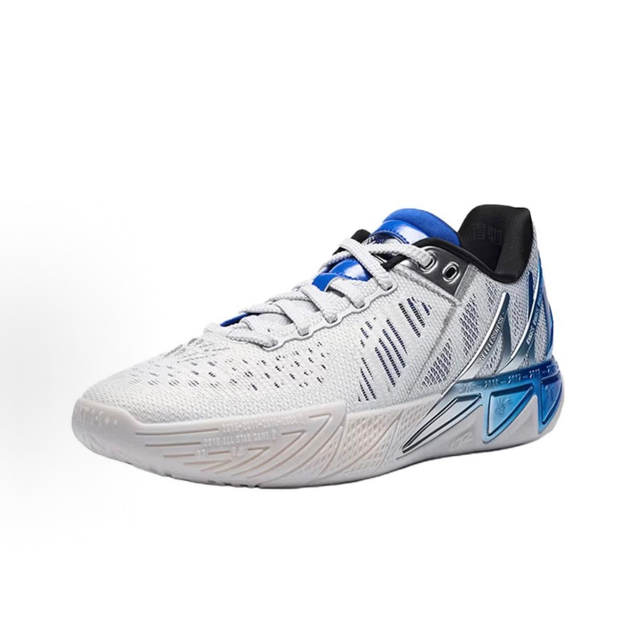 ANTA KT11 Snowflake ホワイト シルバー ロイヤルブルー 斜め前方
