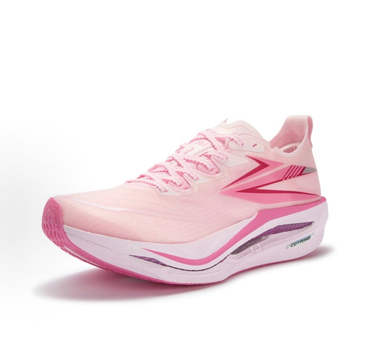 361° Flame 5 Pink 上面 トップビュー ペールピンク カーボンヤーンアッパー
