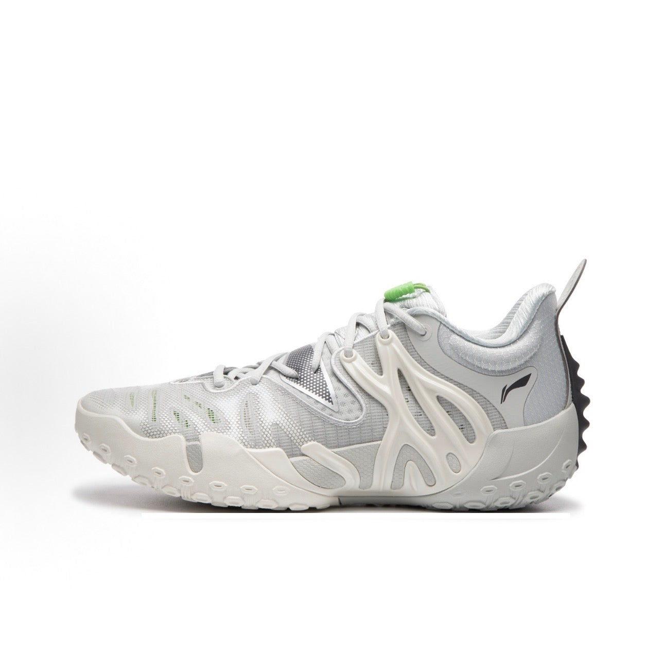 Li-Ning BadFive 6 Grey 側面 BOOMアッパー グレー
