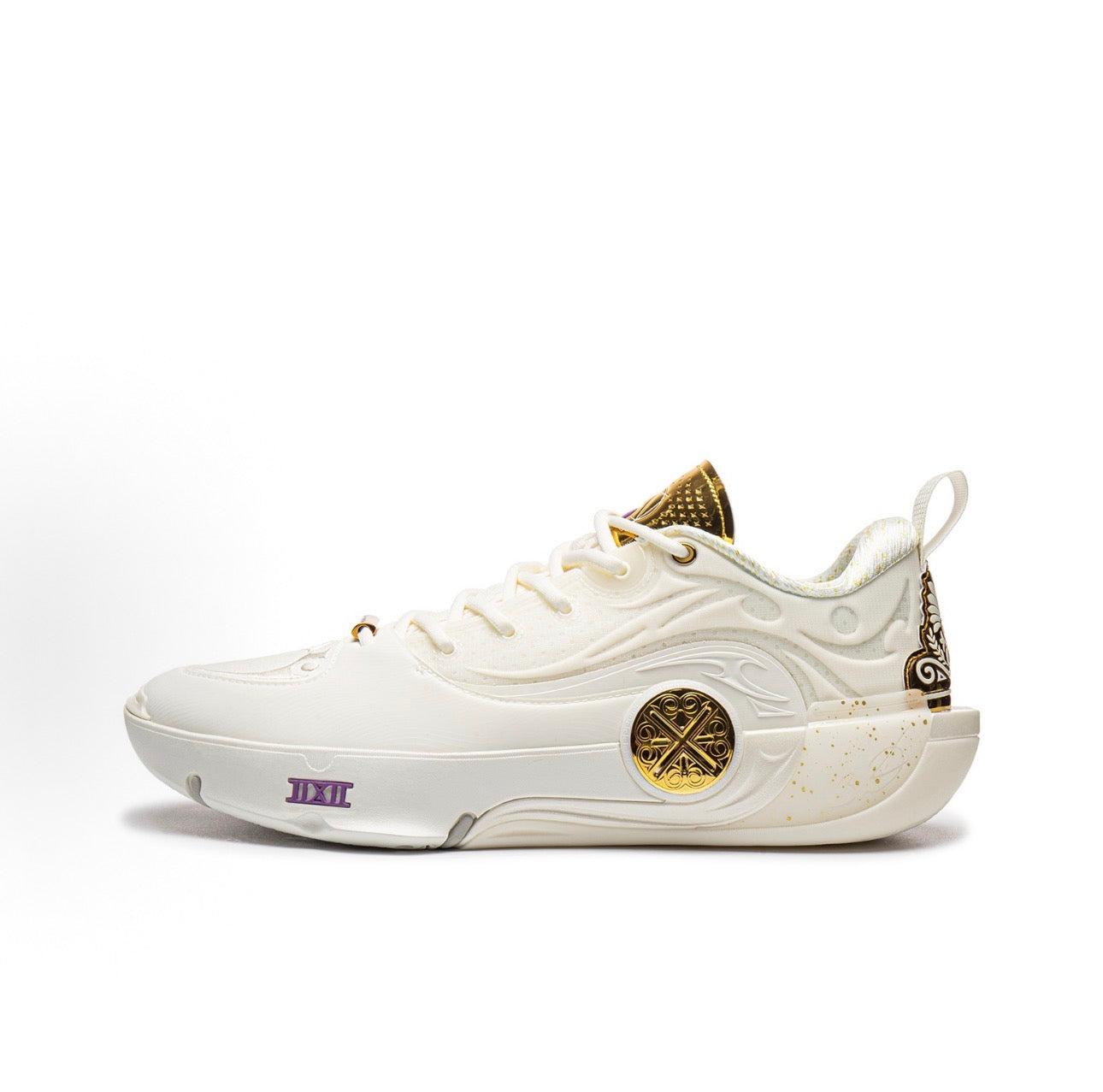 Li-Ning Way of Wade 12 Dynasty 側面 SUPER BOOM ゴールド装飾
