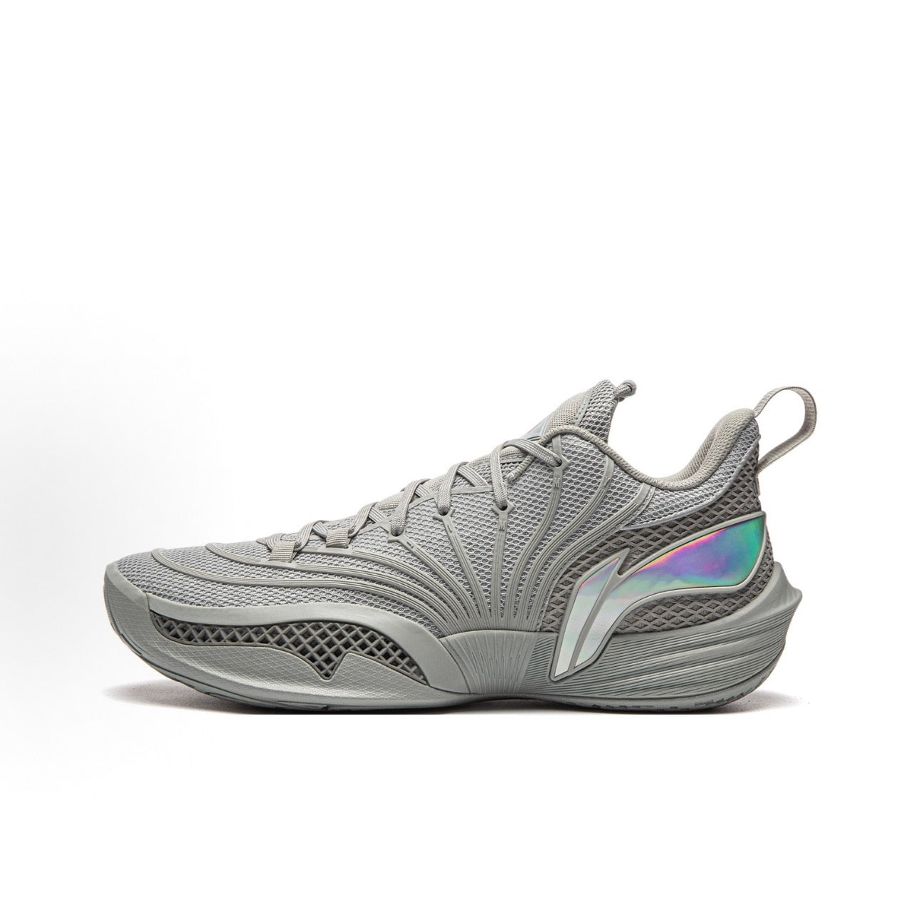 Li-Ning Jimmy Buckets 2 Space Cowboy 斜め前方 LIGHT FOAM ULTRA グレー

