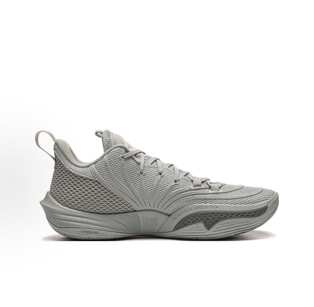 Li-Ning Jimmy Buckets 2 Space Cowboy 斜め後方 ヒール イリデセント グレー
