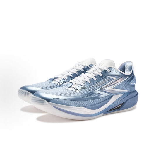 361° BIOSPEED BB 2 Arctic Flash ブルーグレー ホワイト 斜め前方 バスケットシューズ

