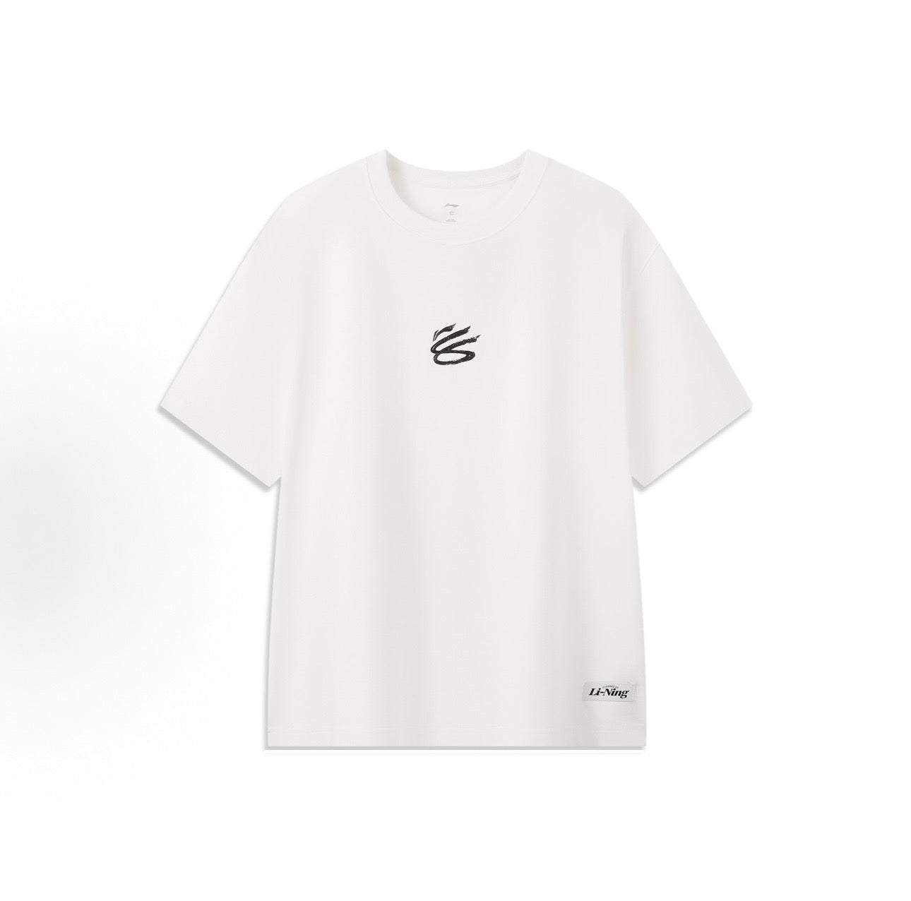 Li-Ning Stephen Curry Tシャツ Ivory ホワイト 正面 カリーロゴ
