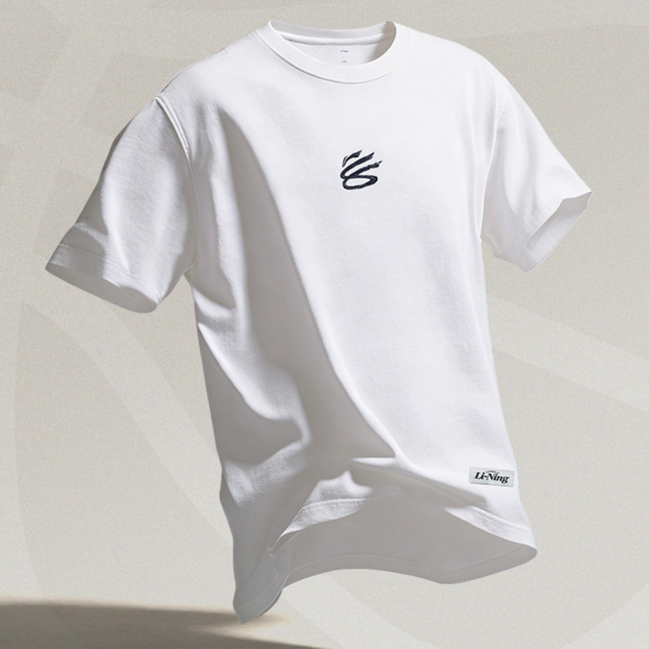 Li-Ning Stephen Curry Tシャツ Ivory 着用イメージ ステフィン・カリー リーニン
