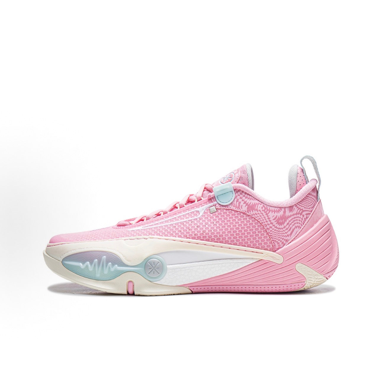 Li-Ning Wade All City 14 桜 側面 BOOM SUPER BOOM ピンク
