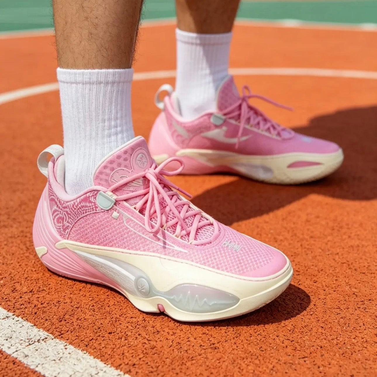 Li-Ning Wade All City 14 桜 着用イメージ ウェイド ピンク
