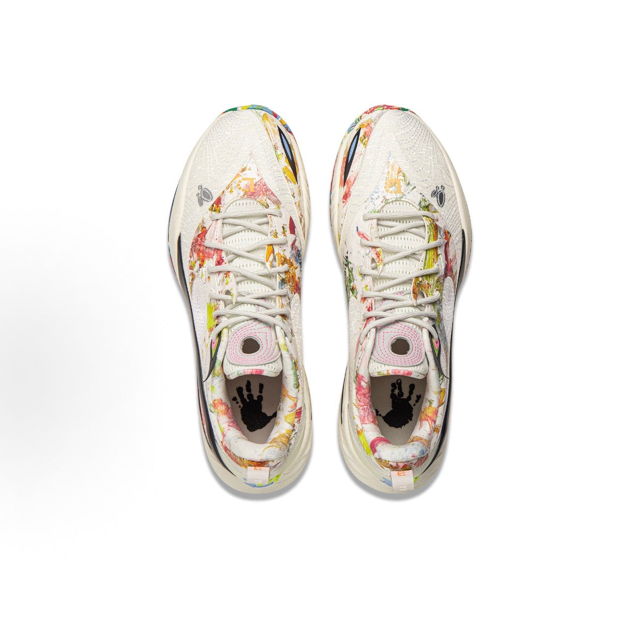 Li-Ning DLo 2「カンバス」ディーロー2 白 マルチカラー バッシュ